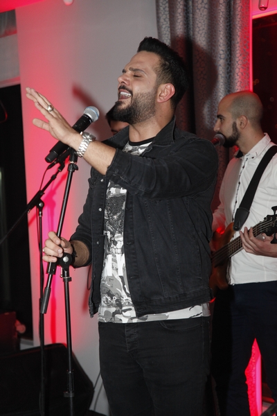 Charbel Khalil and the band at Burj on Bay 